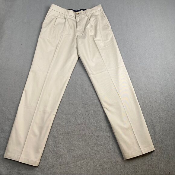 Dockers Pants Men's sz W30 L32 Beige Classic Fit Chino.Stretch,Cotton,Waistband